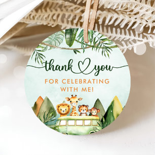 Safari Wild One 1st Birthday  Favor Tags