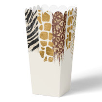 Safari Wild one animal prints birthday Favor Boxes