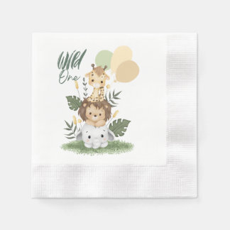 Safari Wild One Baby Paper Napkins! Napkins