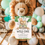 Safari Wild One Birthday Invitation<br><div class="desc">Safari Wild One Birthday Invitation. Matching items in our Store Cava Party Design</div>