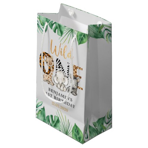 Safari Wild One Birthday Party Small Gift Bag