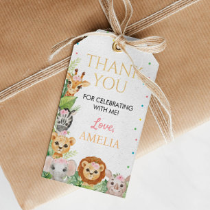 Safari Wild One Favor Tag