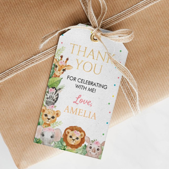 Safari Wild One Favor Tag (Creator Uploaded)