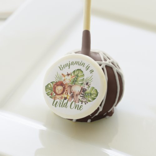 Safari Wild One First Birthday Cute Jungle Animals Cake Pops