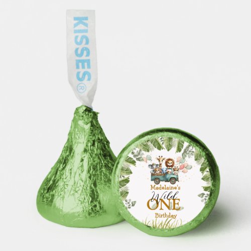 Safari Wild One First Birthday Hersheys Kisses