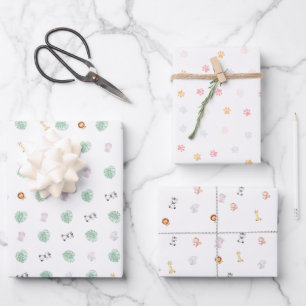 Safari Wild One Wrapping Paper Sheets