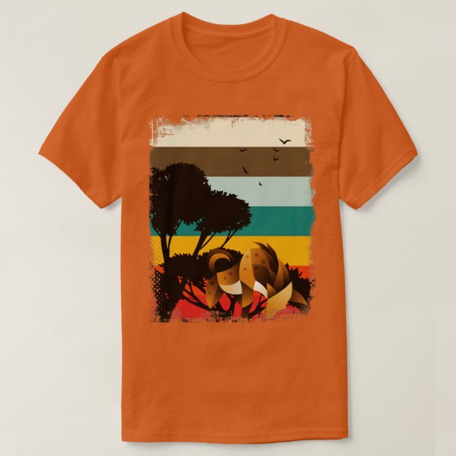 Safari Wildlife Africa Zoo Hyena T-Shirt (Design Front)