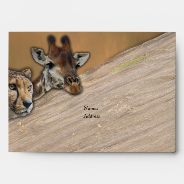 Safari  wildlife  Envelopes (Front)