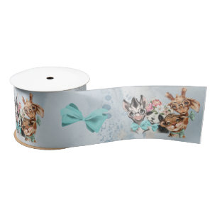 Safari wildone baby shower Junlge Ribbon