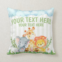 Safari Animal Pillows Decorative Throw Pillows Zazzle