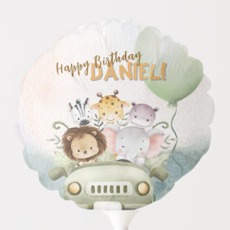 Safari Zoo Birthday Balloon (Small)