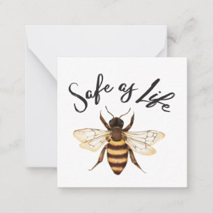 Safe As Life Note Card