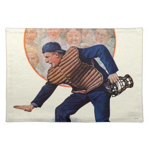 Safe at the Plate Cloth Placemat