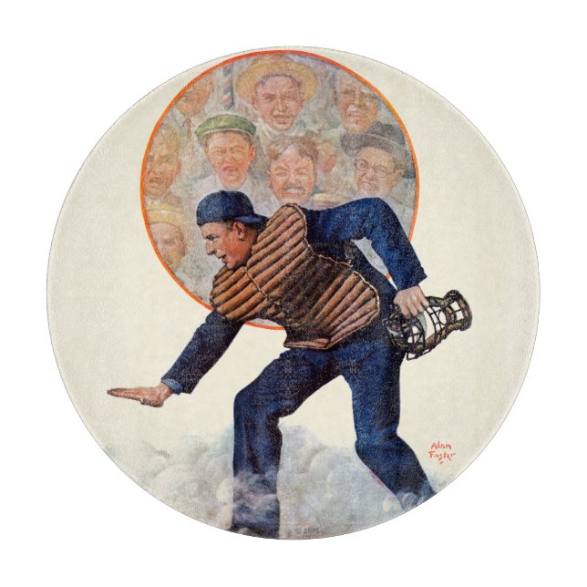 Safe at the Plate Cutting Board (Front)