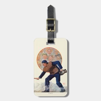 Safe At The Plate Luggage Tag by PostSports at Zazzle
