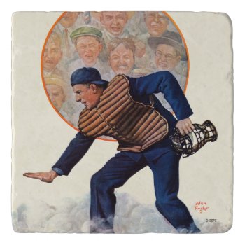 Safe At The Plate Trivet by PostSports at Zazzle