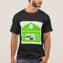 Safe Bank Design on Black T-shirt for Men
