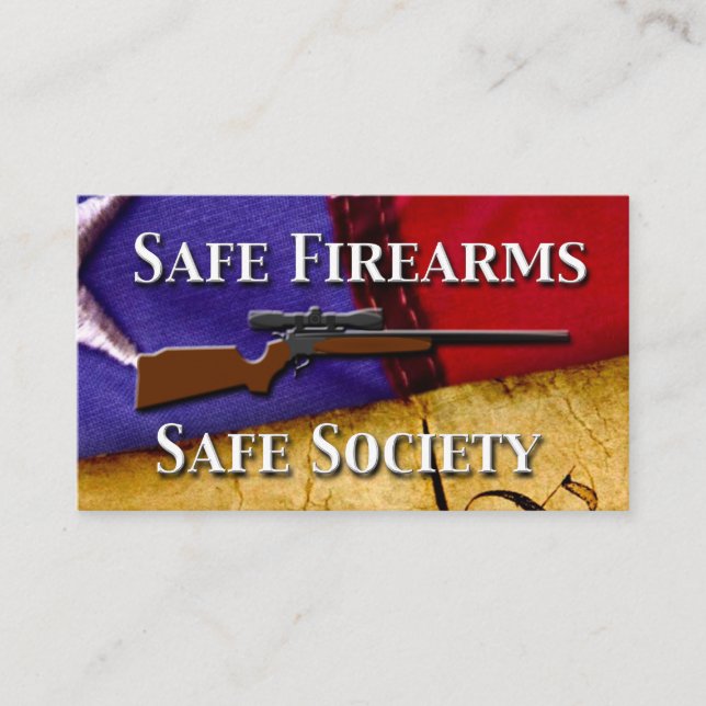 Safe Firearms, Safe Society Enclosure Card (Front)