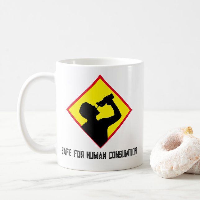 Safe for human consumption coffee mug (With Donut)