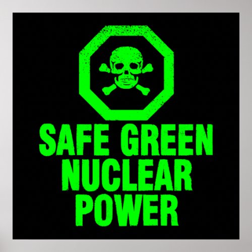 Safe Green Nuclear Power Poster