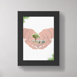 Safe hands clipart framed art