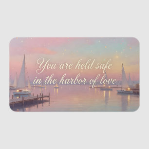 Safe Harbor of Love Affirmation Clear Business Cards