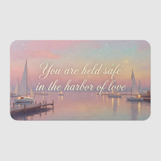 Safe Harbor of Love Affirmation Clear Business Cards