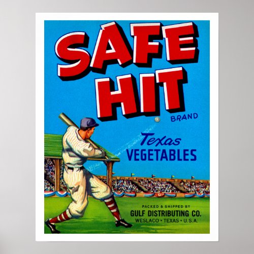 Safe Hit Poster