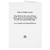 Safe in Daddy's hands Cards (Back)
