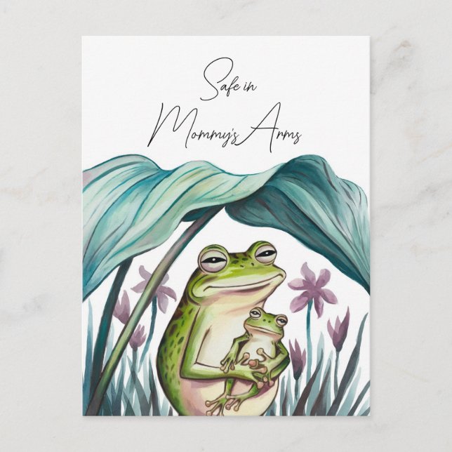 Safe in Mommy's Arms Postcard (Front)
