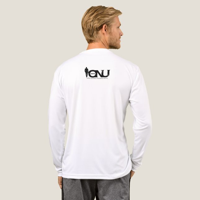 Safe IonU Gold Shield w/ Black Logo on Back Tri-Blend Shirt (Back Full)