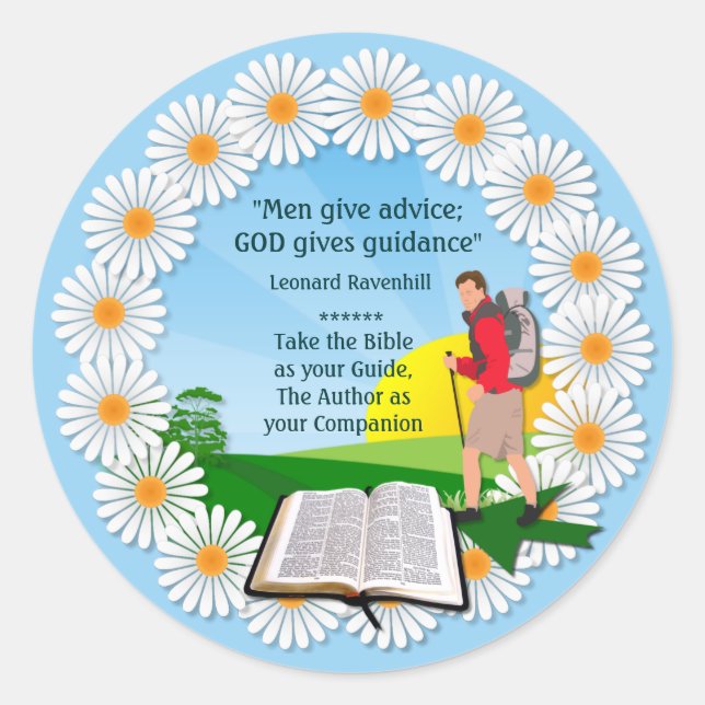 Safe Journey  ~ Round Stickers # 2 (Front)