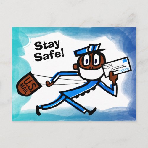 Safe Mail Carrier Postcard