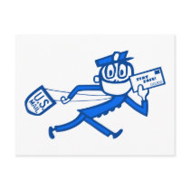 Safe Mail Carrier Postcard