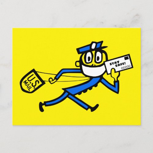 Safe Mail Carrier Postcard