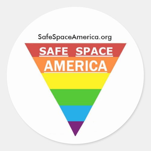 Safe Space America Round Sticker