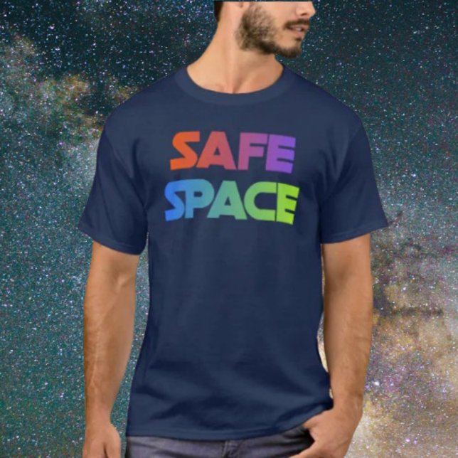 SAFE SPACE – Bold Rainbow Statement Shirt (Creator Uploaded)