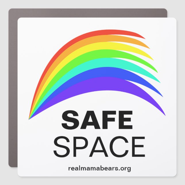Safe Space Car Magnet (Front)