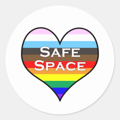 Safe Space Classic Round Sticker