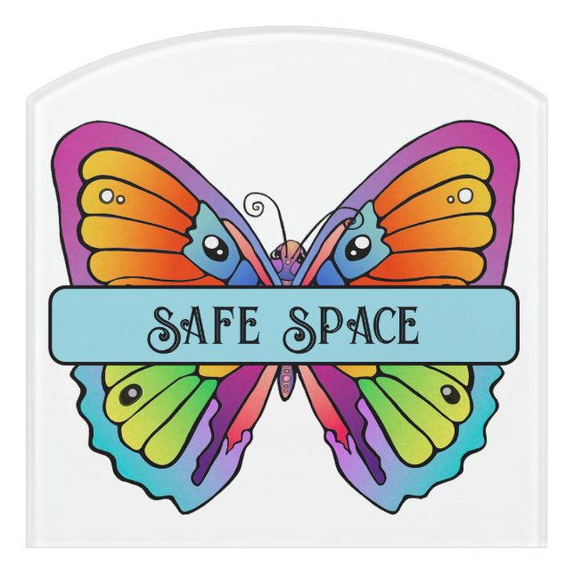 Safe Space Door Sign (Contour Front)