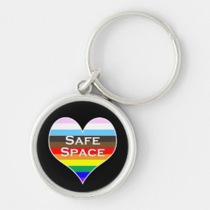Safe Space Heart Keychain