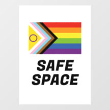 Safe Space LGBTQ Inclusive Progressive Pride Flag