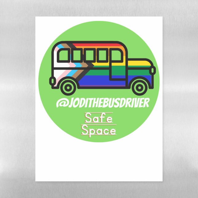 Safe Space Magnetic Dry Erase Sheet green (Vertical)