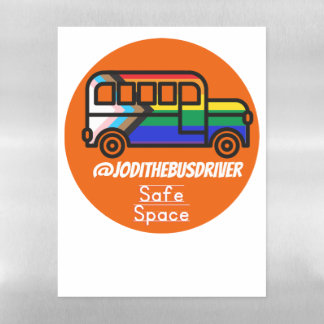 Safe Space Magnetic Dry Erase Sheet Orange