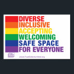 Safe Space Poster<br><div class="desc">Safe Space Poster by True Colors United</div>