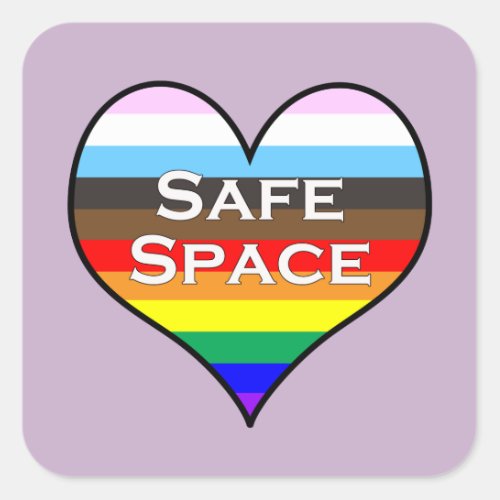 Safe Space Square Sticker