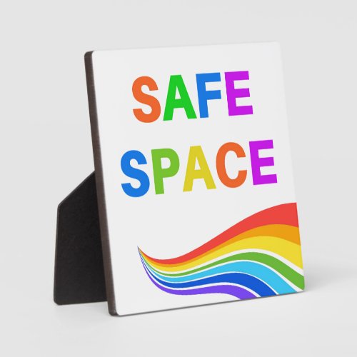 Safe Space Tabletop Plaque