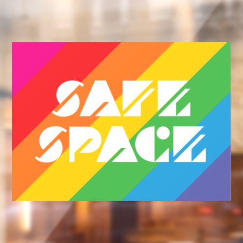 Safe Space Window Cling