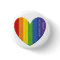 Safe Spaces For All Heart Badge Button