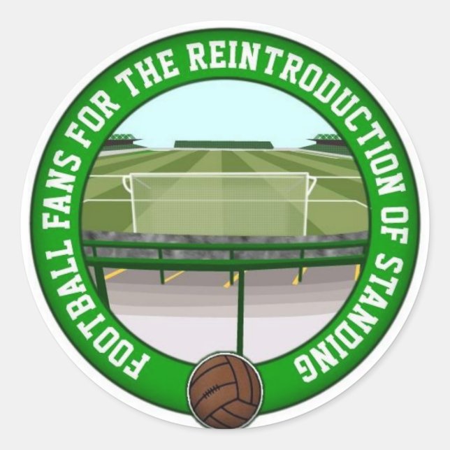 Safe Standing Classic Round Sticker (Front)